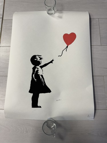 Lithographie banksy flying - banksy,