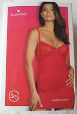 Nuisette rouge avec string Jolierose S/M Obsessive (cal)