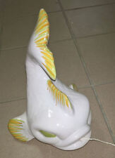 Jolie poisson dévidoir distributeur à ficelle de cuisine blanc et jaune @@050519