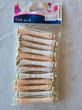 12 bigoudis blanc et rose