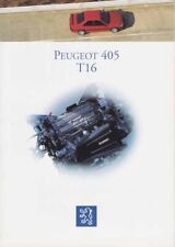Catalogue / brochure Peugeot 405 T16 1993 France