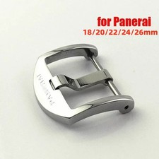 Boucle inox NEUVE pour broche à vis Panerai 18/20/22mm poli mat fermoir