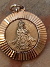 Médaille Religieuse Ancienne Petit Enfant Jésus De Prague Vierge 