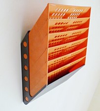 porte magazine mural rangement papier années 60 70 vintage 1970