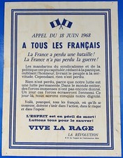 MAI 1968   AFFICHE ORIGINALE