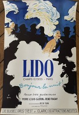 GRUAU RENE LIDO CABARET BONJOUR LA NUIT AFFICHE