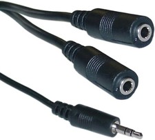6ft 3.5mm Stereo Y Cable 3.5mm