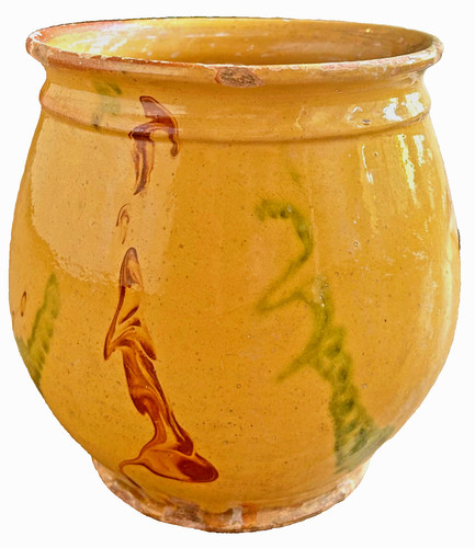 French antique pottery confit - antique,
