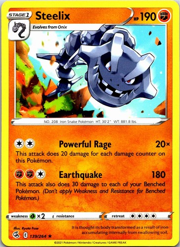 Steelix rare deck - steelix,