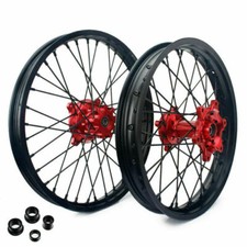 21" 18" Enduro Roues Jantes Noir Moyeu Rouge pour Honda XR650L XR 650L 1993-2024