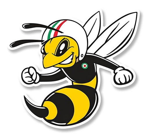 Vespa left bee - bee, gauche