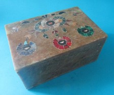  Boite à Bijoux Marquetées Pierre à Incrustations Nacre Pietra Dura  box 