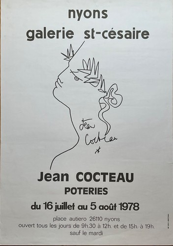 Jean cocteau affiche litho - cocteau,