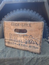 Caisse en Bois pour Bouteilles Coca-Cola  US Militaire  WW2