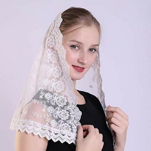 Voile mariée court foulard - voile,