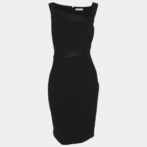 Robe midi noire - , crêpe