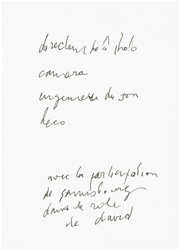 Serge gainsbourg manuscrit - serge,