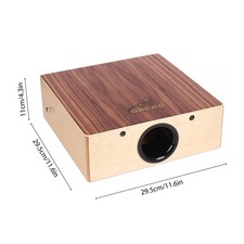 GECKO Cajon Wooden Drum Flat