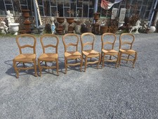 6 Chaises Paillées Style