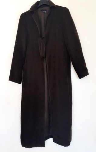 Manteau marron long marque