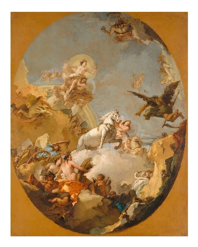 Mythologie baroque art mural