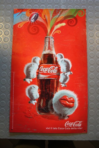 Coca cola enseigne métallique - coca,
