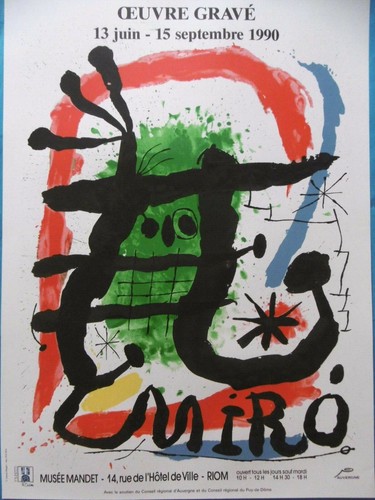 Miro joan affiche originale - joan,