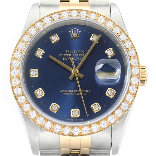 Rolex datejust 18k - jaune, &