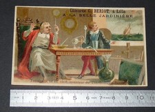 CHROMO 1890-1900 CHICOREE A LA BELLE JARDINIERE BERIOT LILLE TORICELLI BAROMETRE