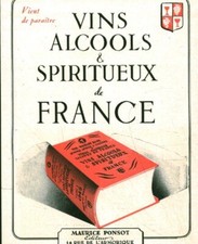 Publicité ancienne livre vins