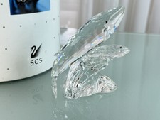 Figurine Swarovski 164614 figurine année 1992 Les baleines 11 cm. Certificat ...