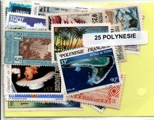 Lot timbres la polynesie - 25, de