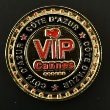 JETON TOURISTIQUE 32 mm VIP FESTIVAL DE CINEMA DE CANNES COTE D'AZUR / TOKEN