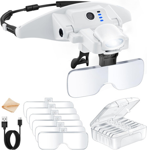 Magnifying glasses with light - magnifying,