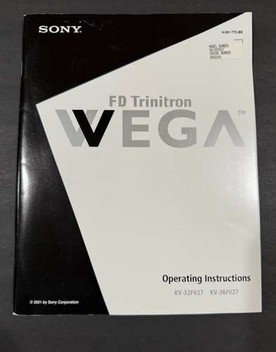 Sony trinitron wega tv - wega,
