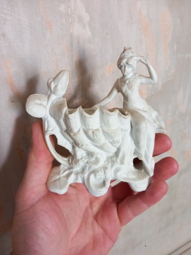 Vase biscuit art nouveau - vase,