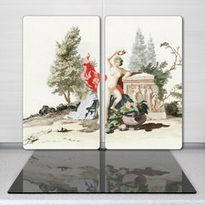 Planche De Cuisine En Verre Arbres Anciens Femmes Nues 2x30x52
