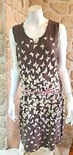 Robe marron papillon neuve