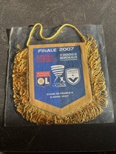 Olympique Lyonnais /Girondins De Bordeaux fanion Finale Coupe de la ligue 2007