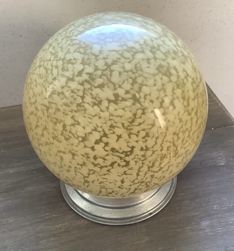 Globe verre moucheté - verre, jaune