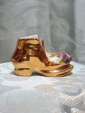 porcelaine de Limoges, sabot miniature doré décor Fragonard