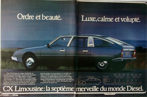 Publicite voiture citroen cx - ,