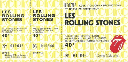 Rare ticket billet concert - rare,