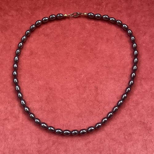 Collier hématite 43 - hématite, cm