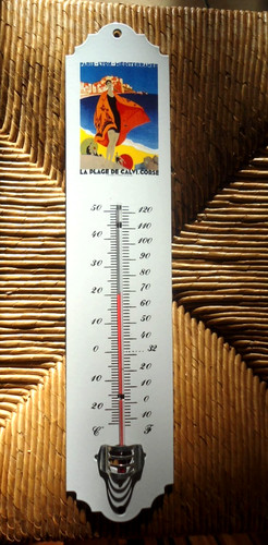 Advertising enamel thermometer
