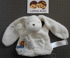 DOUDOU PELUCHE TAPE A L'OEIL TAO MARIONNETTE LAPIN BLANC TOUT DOUX LOVE⭐ D1744