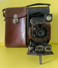 Appareil Photo KODAK N°3A AUTOGRAPHIC 122 format dit Carte Postale + Sac cuir