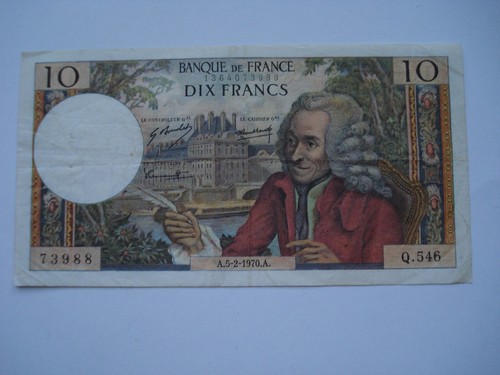 Lot billets francs - lot, (