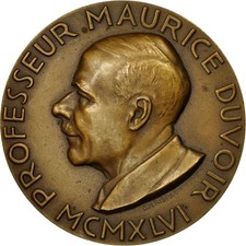 France, Médaille, Médecine, Professeur Maurice Duvoir, 1946, Rispal, SPL