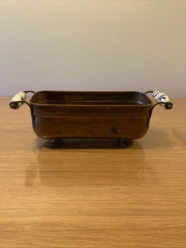 Jardinière cuivre martelé - jardinière,